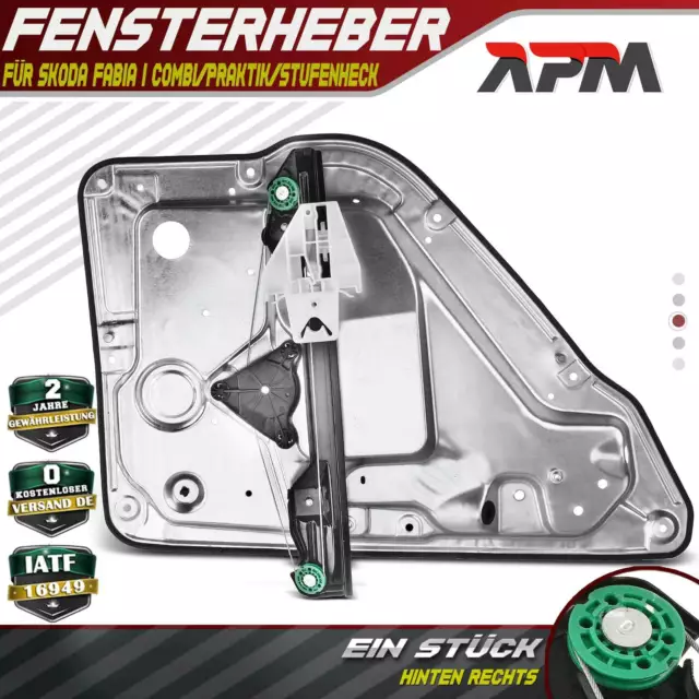 Fensterheber elektrisch Hinten Rechts für Skoda Fabia I Combi/Praktik/Stufenheck