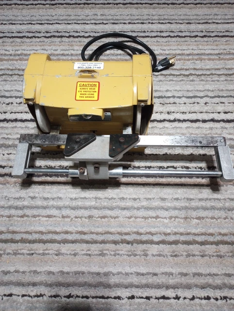 Banco afilador de tijera comercial vintage Foley modelo 325 en funcionamiento
