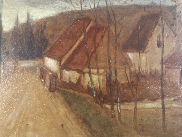 Tableau Peinture à L'huile Sur Panneau Signé Vassallo Blasco - Années 80, Thème Berger Et Chèvre Angora
