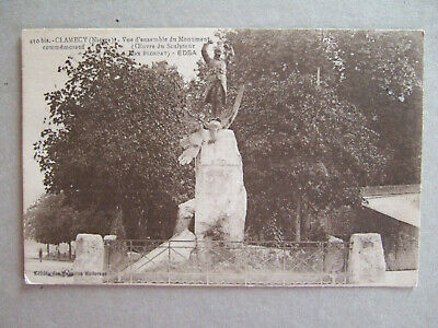 Cpa Clamecy (58) Vue D'ensemble Du Monument Commemoratif