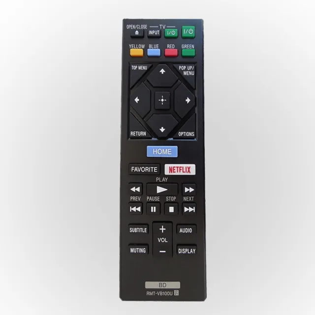 Télécommande noire pour Sony pour lecteur DVD Bluray BDPS1500 S3500 BX150