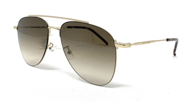 Gafas de sol para mujer Saint Laurent SL392 alambre 001 oro 56 mm