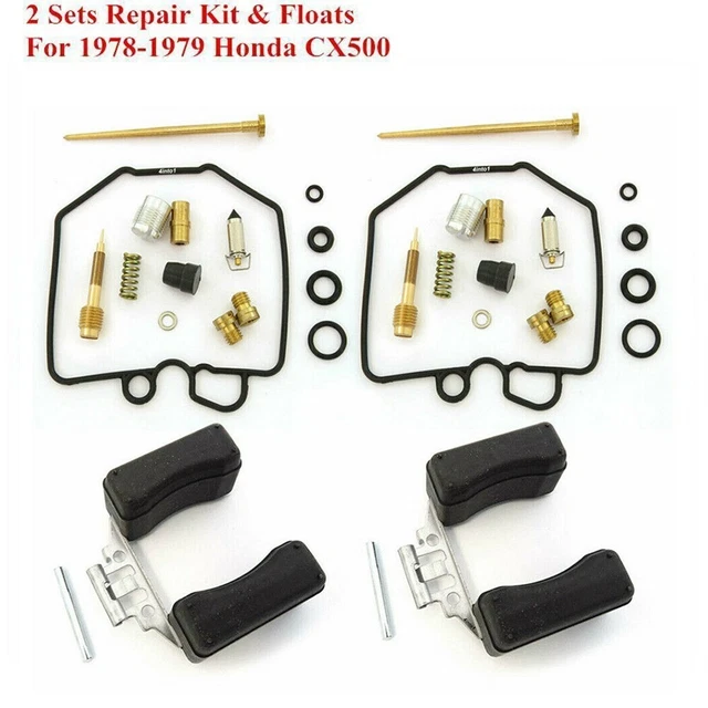 Kit De Réparation Carburateur Pour Honda CX500C CX500 1980-1982 - Joints, Diaphragme, Pistons En Caoutchouc