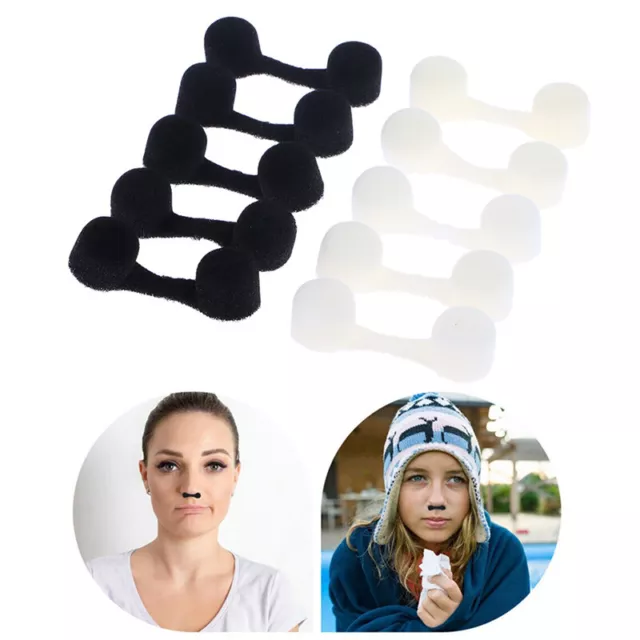 10X Black White Disposable Soft Sponge Nose Nasal Plug Filters for Spray Tanning