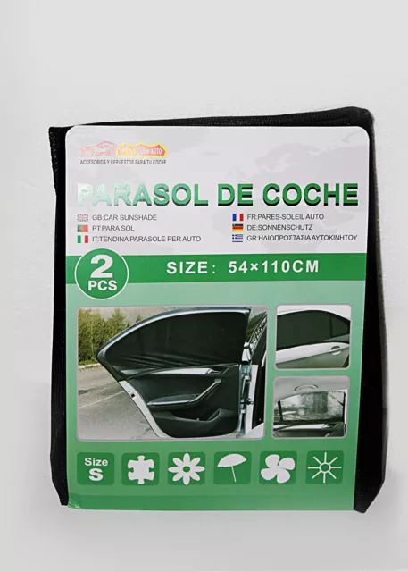 Parasol de coche para ventana lateral  2 unidades Transpirable AntiMosquitos