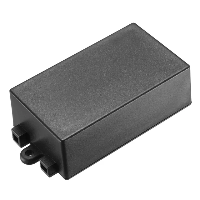 80 x 38 x 22mm Electric Plastic DIY Junction Box Closed Lid Black
