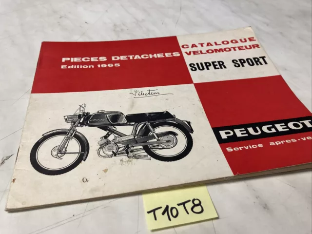 Peugeot vélomoteur super sport catalogue pièces détachées 1965 parts list
