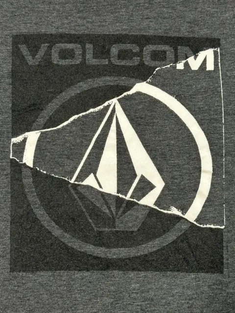 VOLCOM - Men's  T-shirt SIZE: M - MEDIUM Color: Gray - Volcom Stone Logo