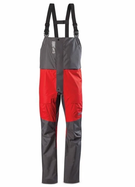 Rapala Rain Suit Fishing Bibs - Size Men's Medium - Color - Red & Grey - NEW!