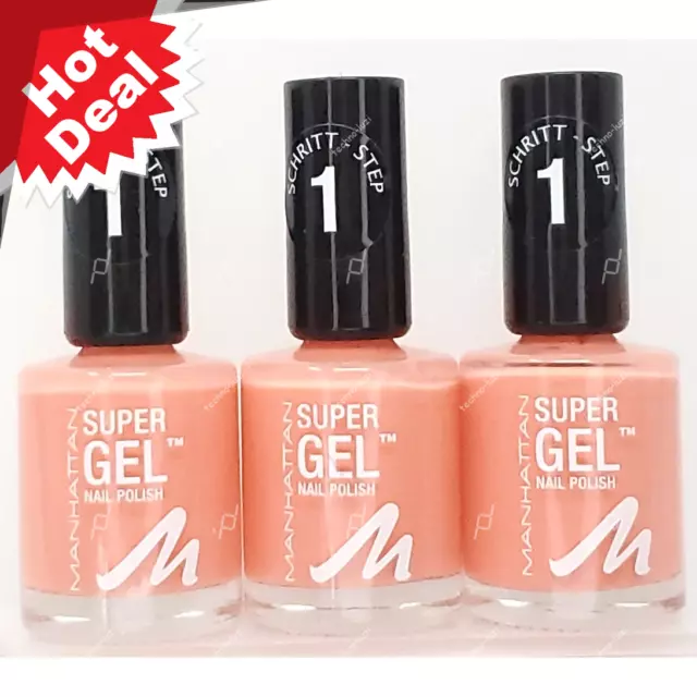 MANHATTAN Cosmetics Nagellack Super Gel Nail Polish Coral Island - 145 - 12ml