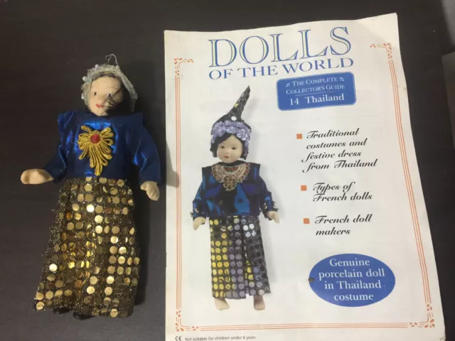 dolls of the world porcelain doll in costume Thailand #14 collectors guide