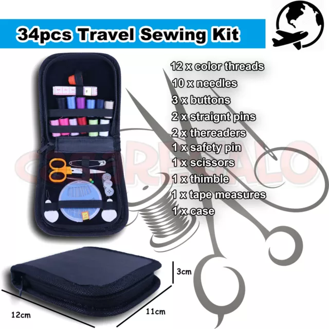 HANDY SEWING KIT for DIY Enthusiasts 86pcs Portable Needle and Thread Kit  $17.84 - PicClick AU