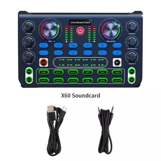 Professional Live Sound Card Sound Board Sound Mixer Board Lighting Effect