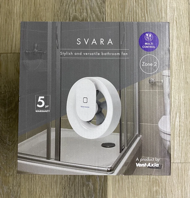 VENTAXIA 409802 SVARA LoCarbon App Controlled Extractor Fan White