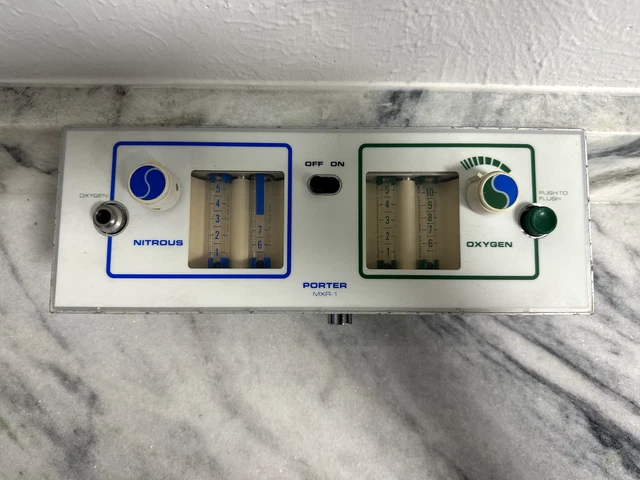 Porter MXR-1 Dental Nitrous Oxide & Oxygen Flowmeter