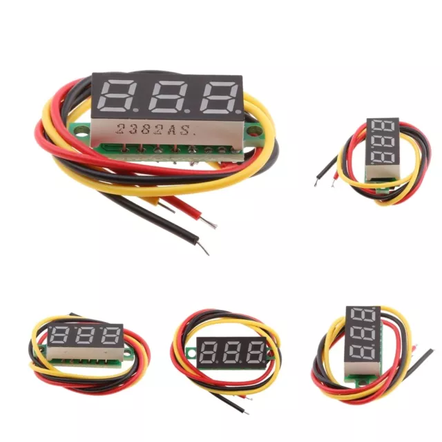 5 Stück Mini Digital Voltmeter DC 0-100V 0,28 ''LED Digital Panel Voltmeter