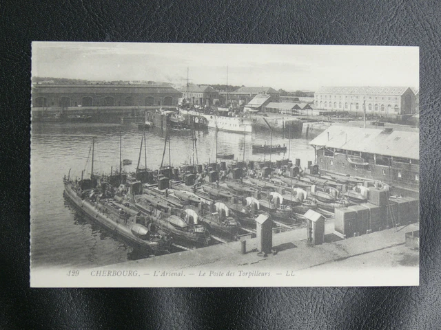 Cpa Marine Militaire : Cherbourg - L'arsenal - Le Poste Des Torpilleurs - Tbe
