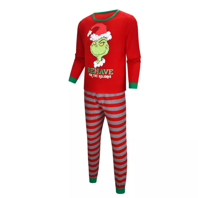 Pigiami Natale Il Grinch famiglia adulti bambini set pigiami abbinati regali 3