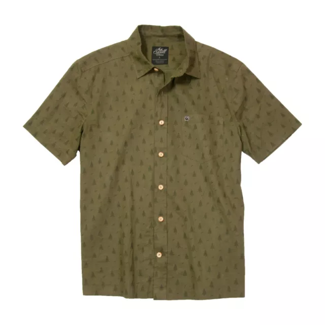 Swell Vision - Hemp/Organic Cotton Button Down Shirt - Forest (XL)