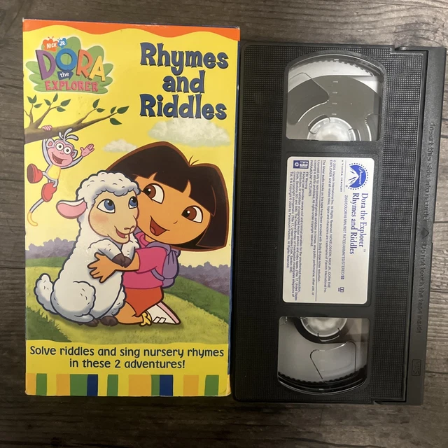 Dora Rymes And Riddle DORA THE EXPLORER - Rhymes and Riddles - VHS (2003, Nickelodeon Junior ...
