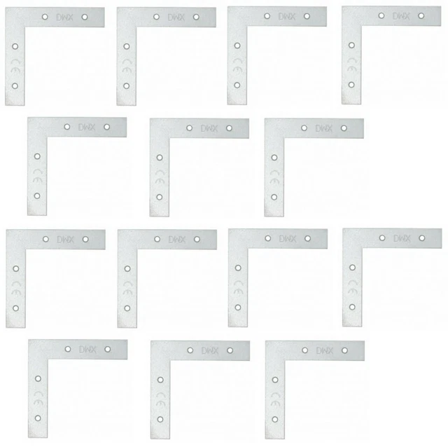 Lot De 10 équerres Plates En L Argentées 26mm X 26mm - Support Réparation, Marque Uxcell, Neuf