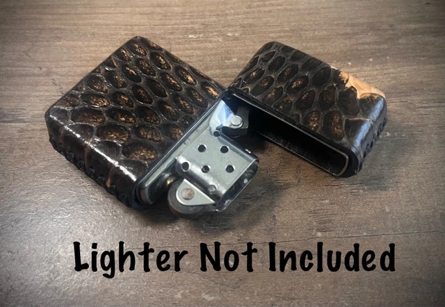 Snake Skin Case for Zippo Lighter Standard Size (Made in USA 🇺🇸)