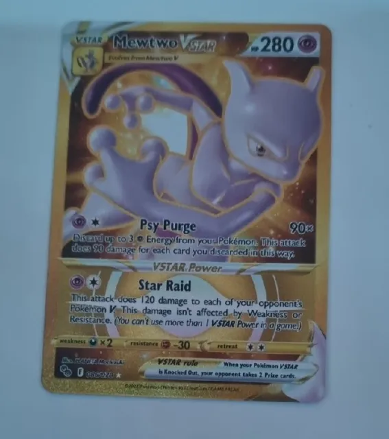  Mewtwo Vstar 031/078 - Pokemon Go - Ultra Rare Card : Toys &  Games