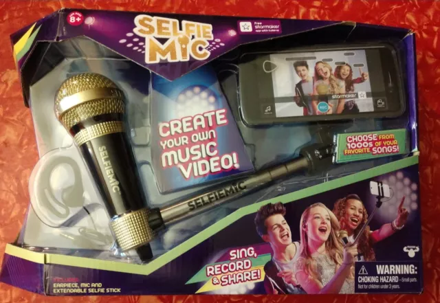 Neuf ensemble de micro karaoké musique selfie comprend câble adaptateur clé microphone