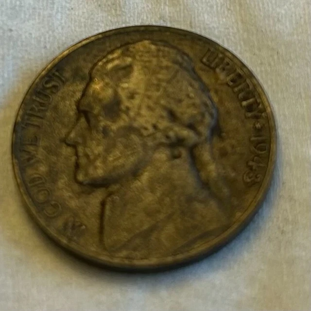 1943 s jefferson war time nickel