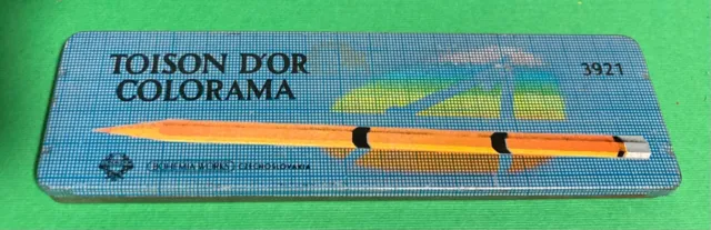 TOISON D'OR COLORAMA - Scatola per matite in metallo vuota - Vintage