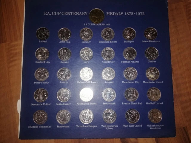 F.A. Cup Centenary 1872-1972 Coins