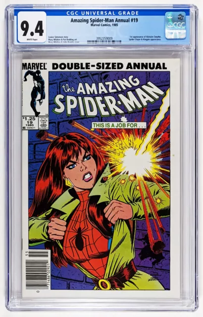 Amazing Spider-Man Annual #19 (1985) CGC 9.4, Newsstand, 1st Alistaire Smythe