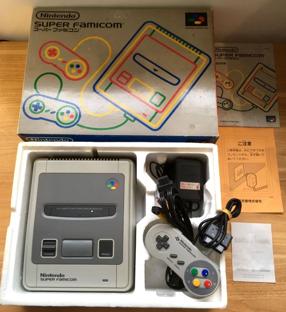 Console Super Famicom NTSC-J Complète Avec 2 Manettes En Boîte - Japon