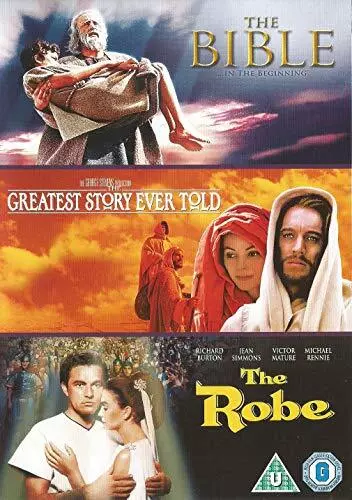 The Bible: In the Beginning / The Greatest Story Ever Told / The Robe Triple Pac