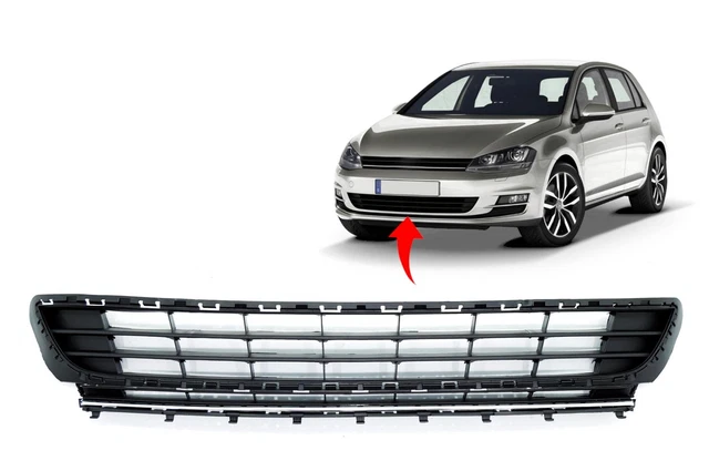 Front Bumper Lower Grille with Chrome Trim For VW Golf MK7 2013-2017 5G0853671