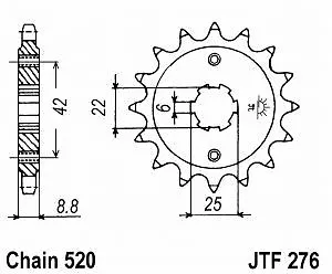 Pignon Sortie de Boite pour Kit Chaine HONDA CB CM 250 400 N T ND  15 dents