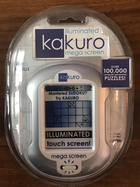 KAKURO Sudoku Illuminated Mega Touch Screen Puzzle Techno Source Travel Game