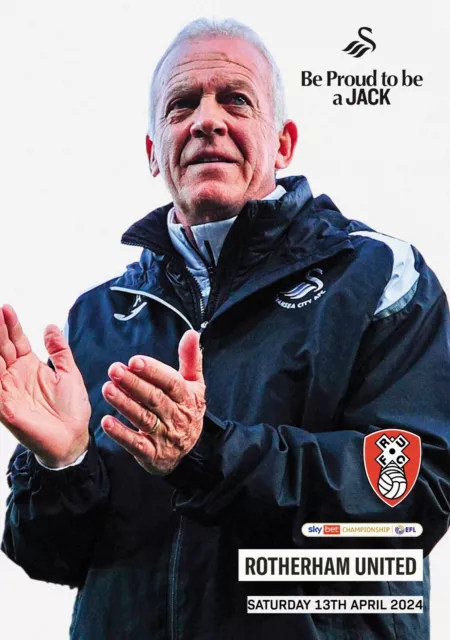 SWANSEA CITY v ROTHERHAM UNITED 13 April 2024 Championship OFFICIAL/FAN