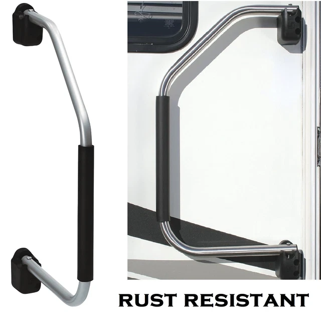 RV STEP ASSIST Handrail Trailer Stair Entry Camper Door Support Outdoor
