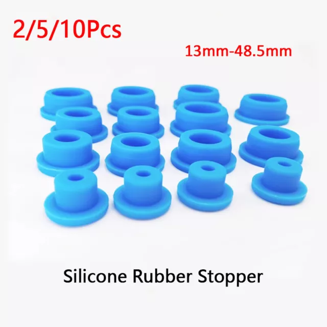 13-48.5mm Blue Silicone Rubber Stopper Hose Blanking End Caps Inserts Seal Plug