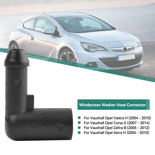 2X Connettore Tubo Lavavetri per OPEL ASTRA H / CORSA D