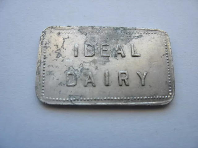 ONTARIO DAIRY TOKEN - HANOVER - IDEAL DAIRY - Good for 1 QUART of MILK