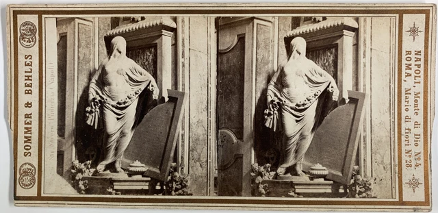 Vintage Print De Naples En Italie - Tirage Original D'Époque Vers 1870