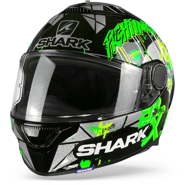 Shark Spartan 1.2 Lorenzo Catalunya GP Black Green Glitter KGX Full Face Helmet