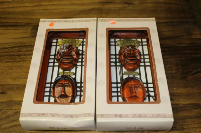 2 Sets of identical Hahoe Masks Play of Hahoe Byeolsin Exorcism Korea