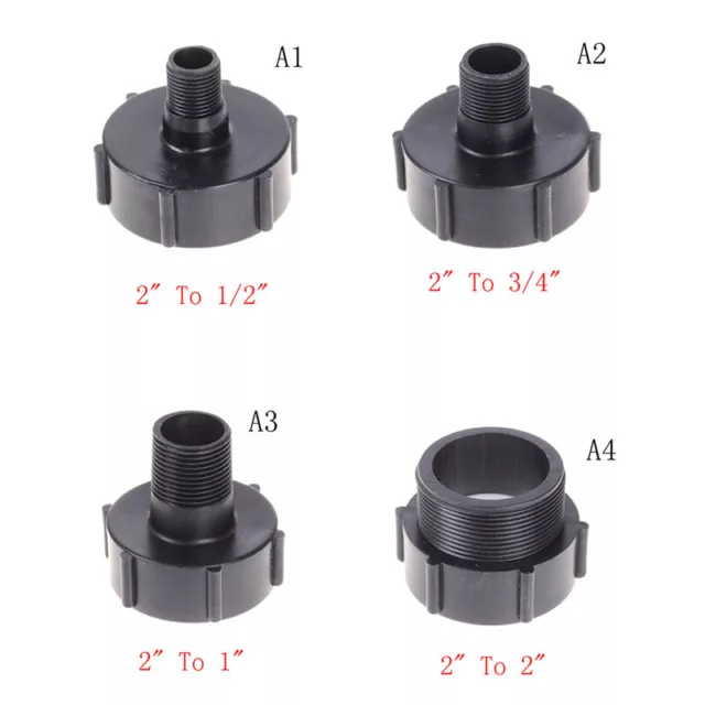 IBC Tote Tank Drain Adapter Coarse Thread 2" To 1/2" 3/4" Garden Hose FySJUKL Sp