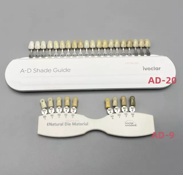 Dental Shade Guide Teeth Color Contrast Bleach Classical Porcelain Ivoclar VITA