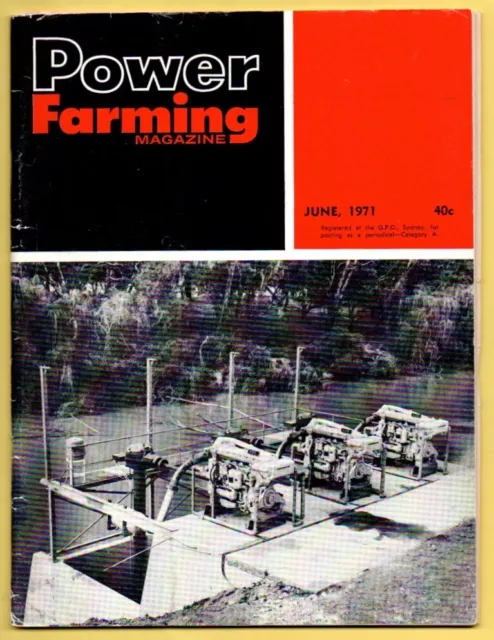 Vintage POWER FARMING Australian NZ Agriculture Magazine JUNE 1971  Advertising