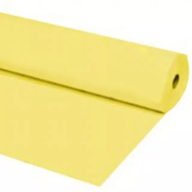 40"x100 ft Heavy Duty Banquet Roll Plastic Table Cloth - Yellow