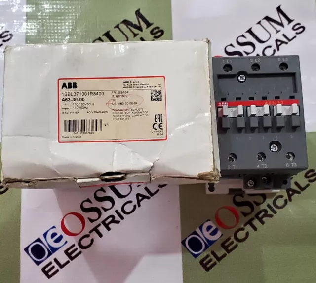 Abb A63-30 Power Contactor Coil Voltage 110Vac Free Fast Shipping